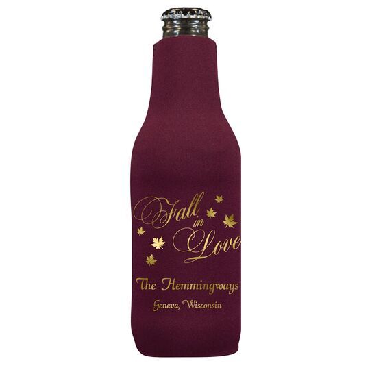 Elegant Fall In Love Bottle Huggers